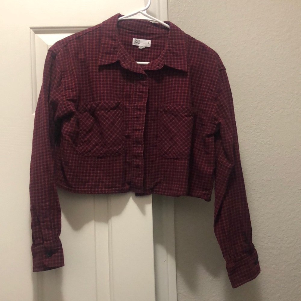 Plaid crop top